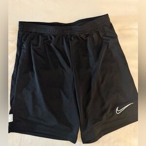 Nike Black and White Dri-FIT athletic shorts. 8 inch inseam. Size small.